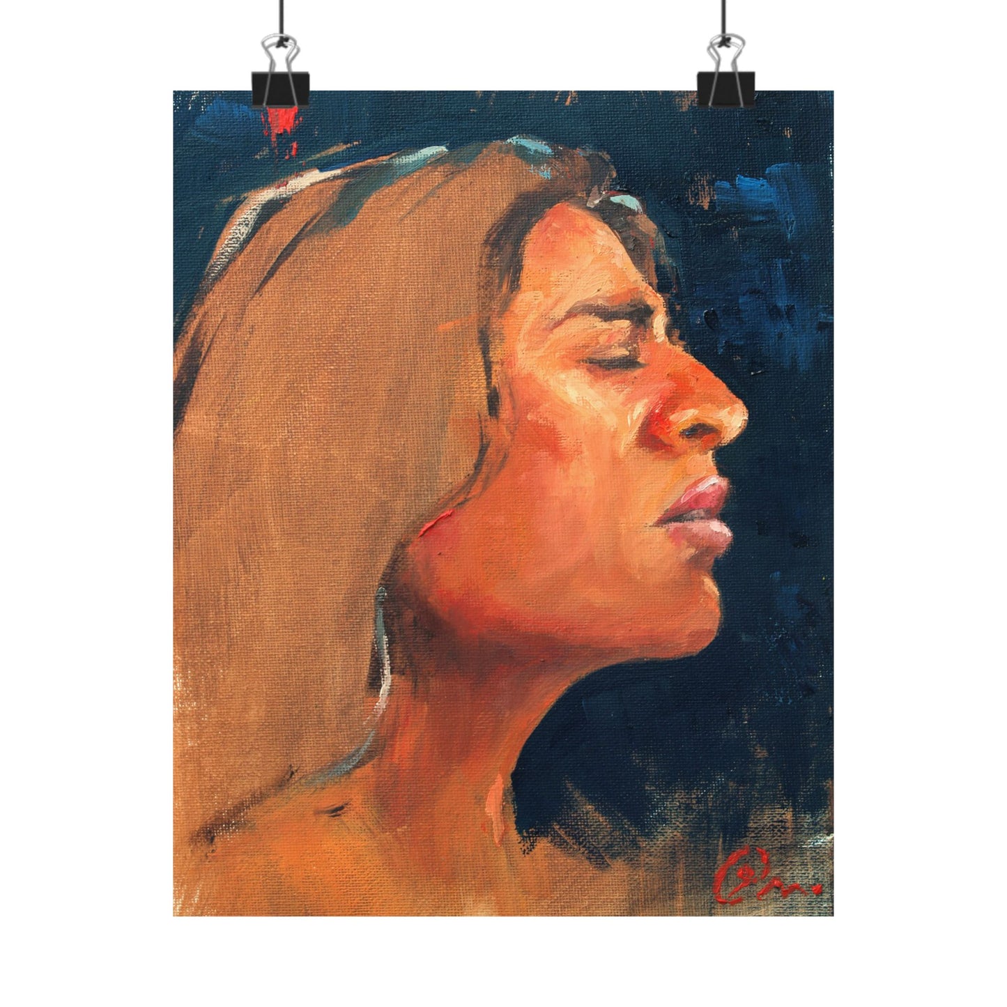 "Jessie" - Oil Portriait Print (Day 73)