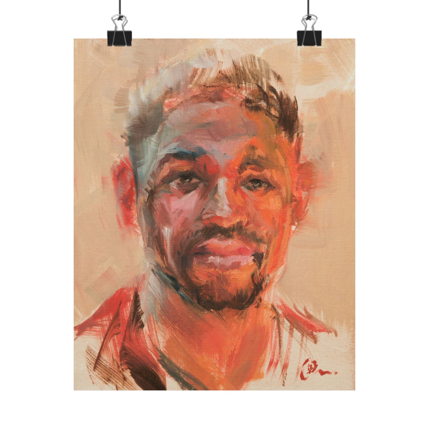 "Jasper" - Oil Portriait Print (Day 145)