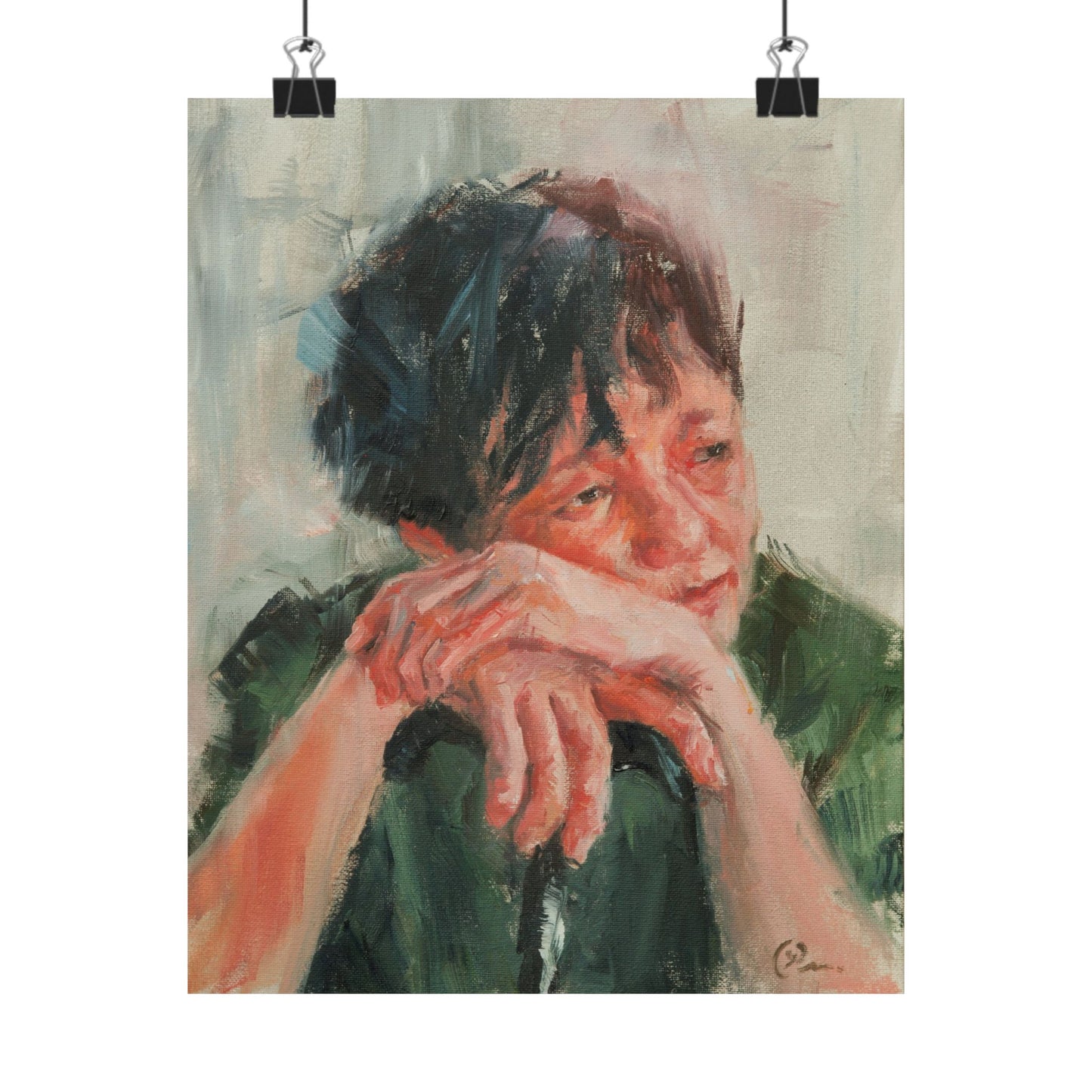 "Kim" - Oil Portriait Print (Day 149)