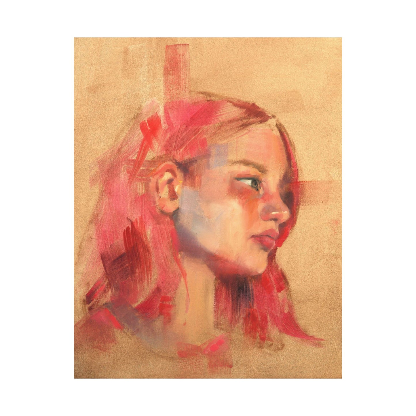 "Lucy" - Oil Portriait Print (Day 35)