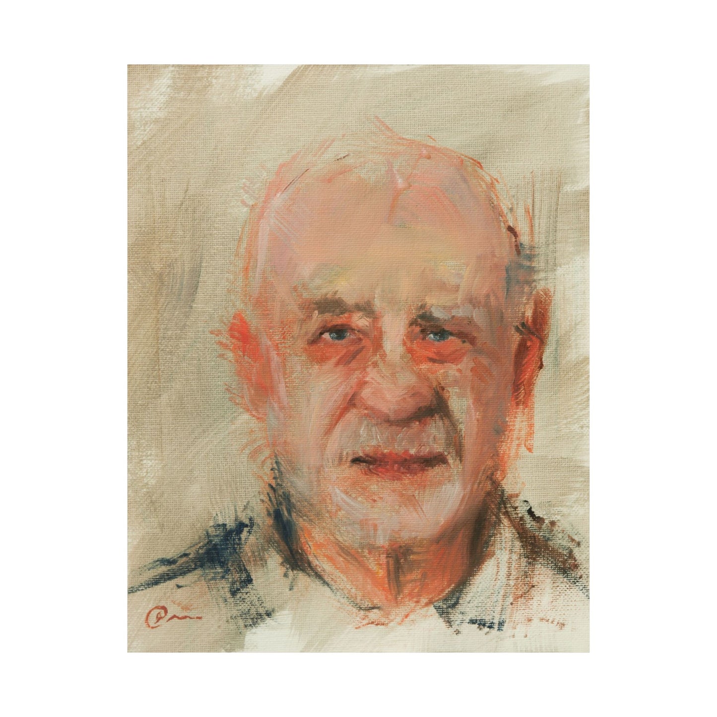 "Gustave" - Oil Portriait Print (Day 160)