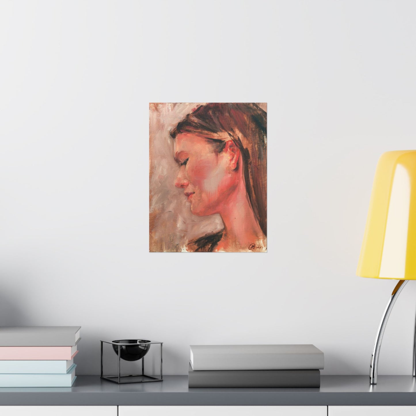 "Beline" - Oil Portriait Print (Day 91)