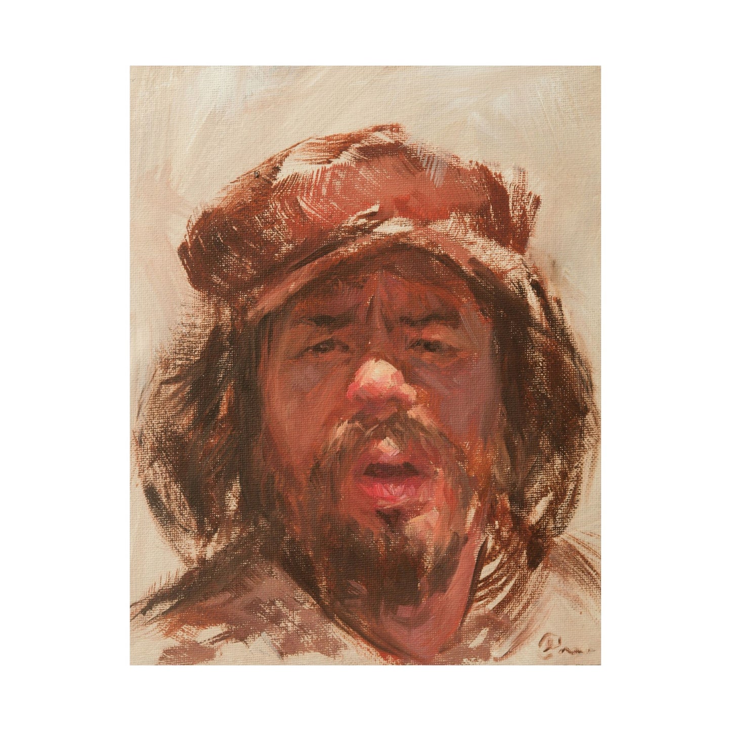 "Aaron" - Oil Portriait Print (Day 246)