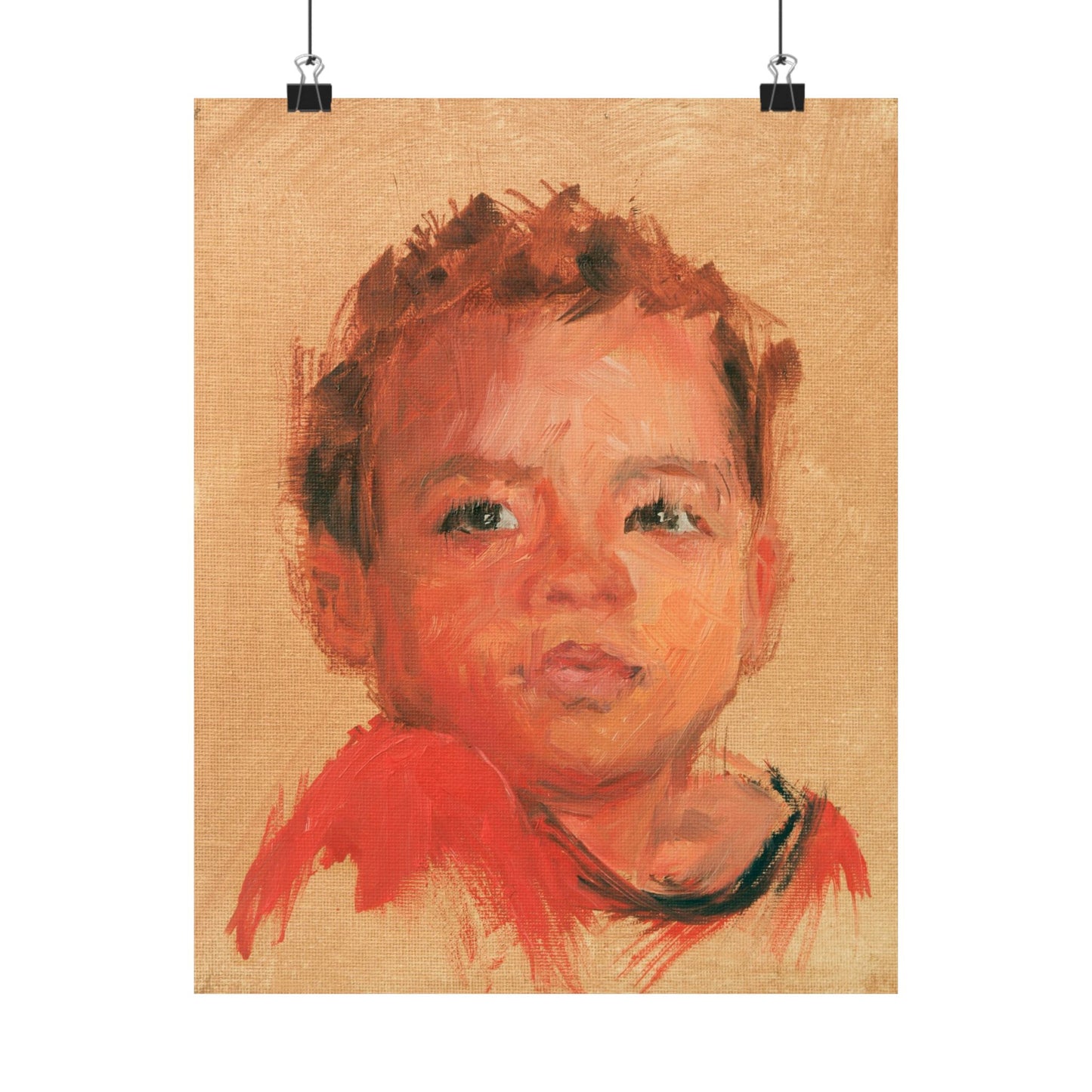 "Oliver" - Oil Portriait Print (Day 240)