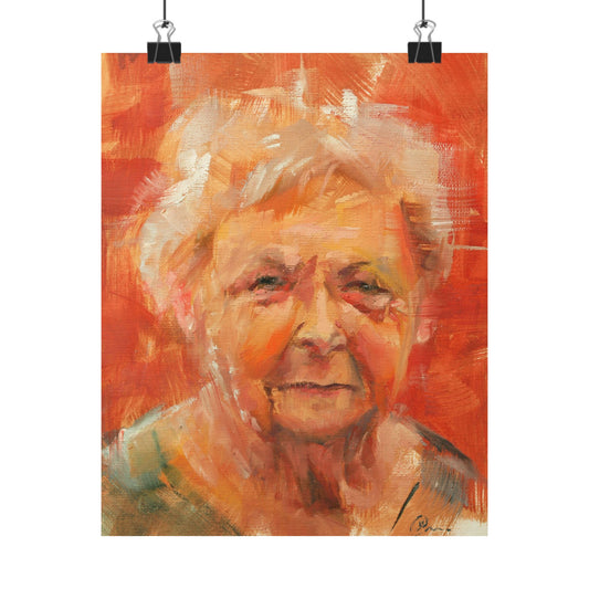 "Isadora" - Oil Portriait Print (Day 99)