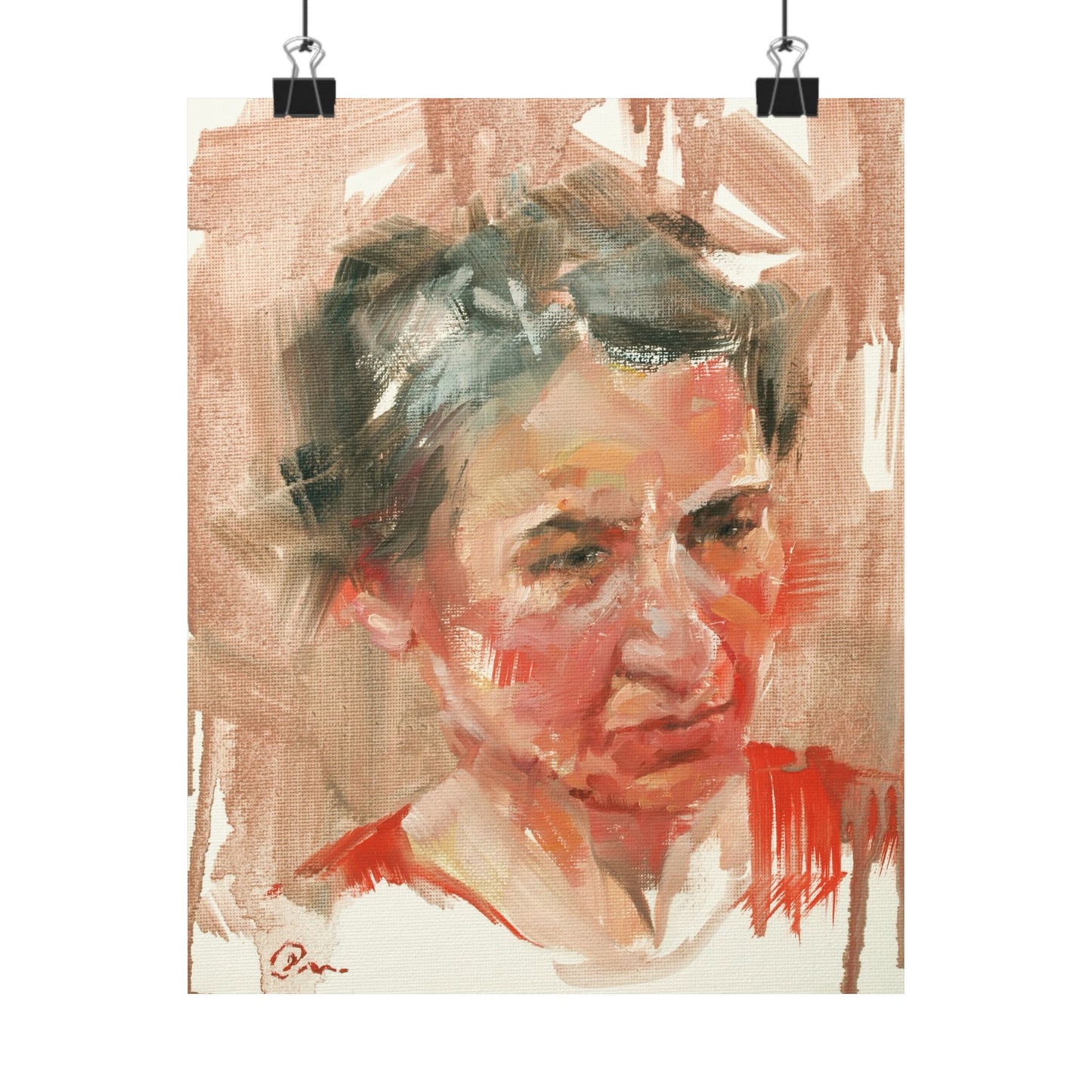 "Eva" - Oil Portriait Print (Day 120)