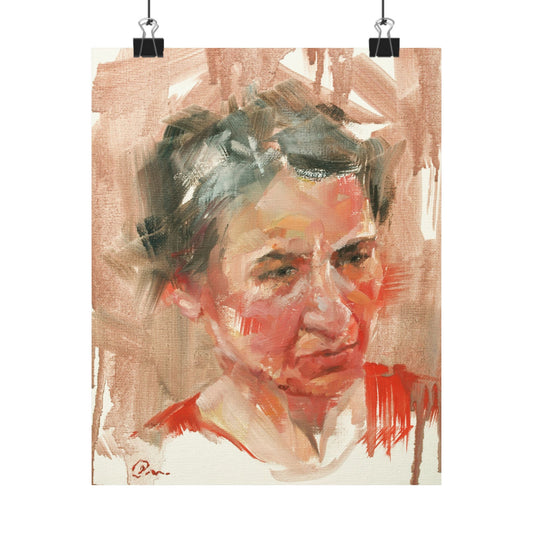 "Eva" - Oil Portriait Print (Day 120)