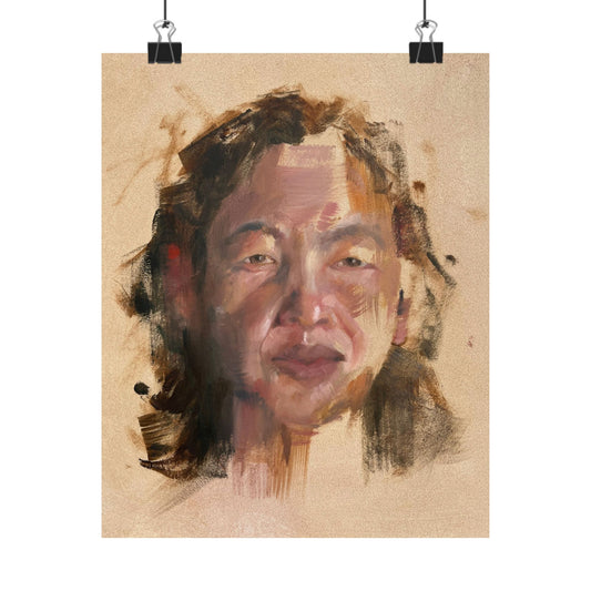 "Agnes" - Oil Portriait Print (Day 19)