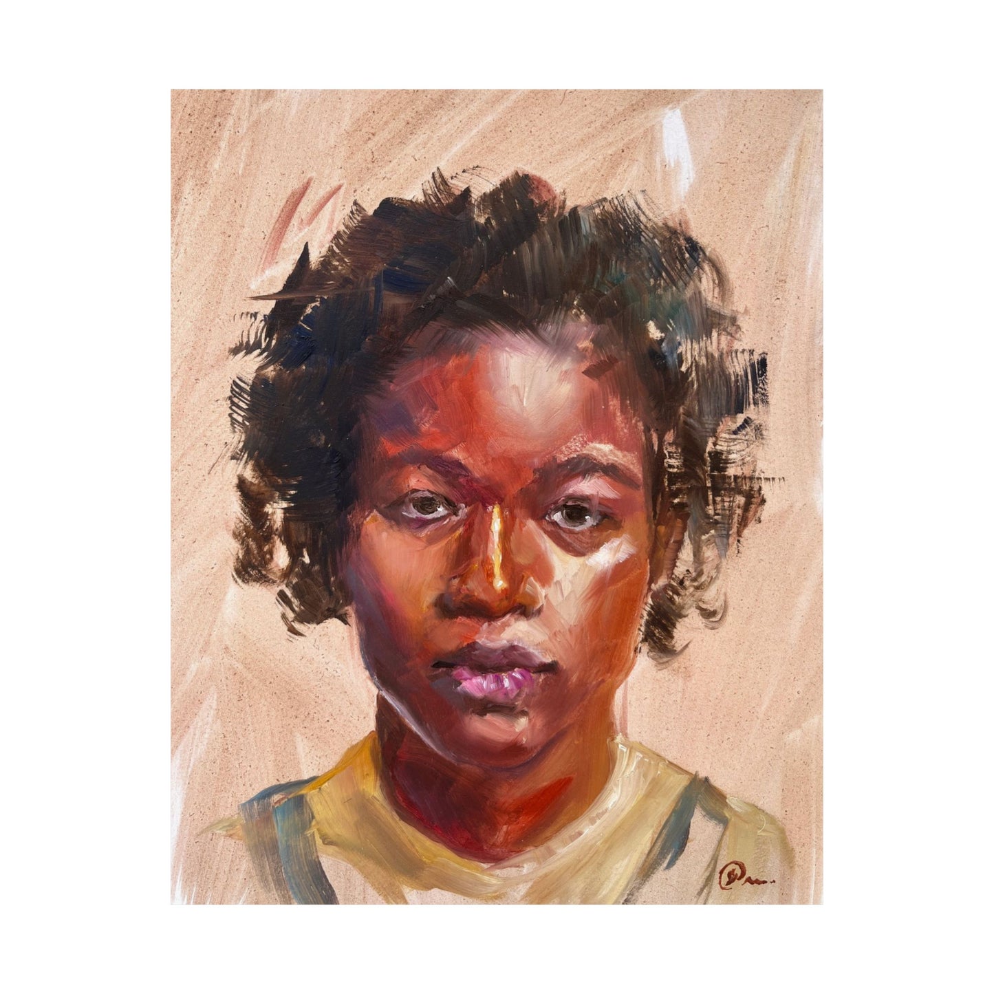 "Dolly" - Oil Portriait Print (Day 111)