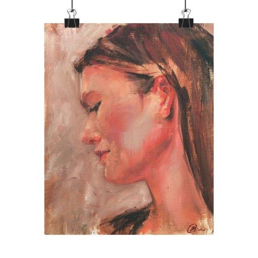 "Beline" - Oil Portriait Print (Day 91)