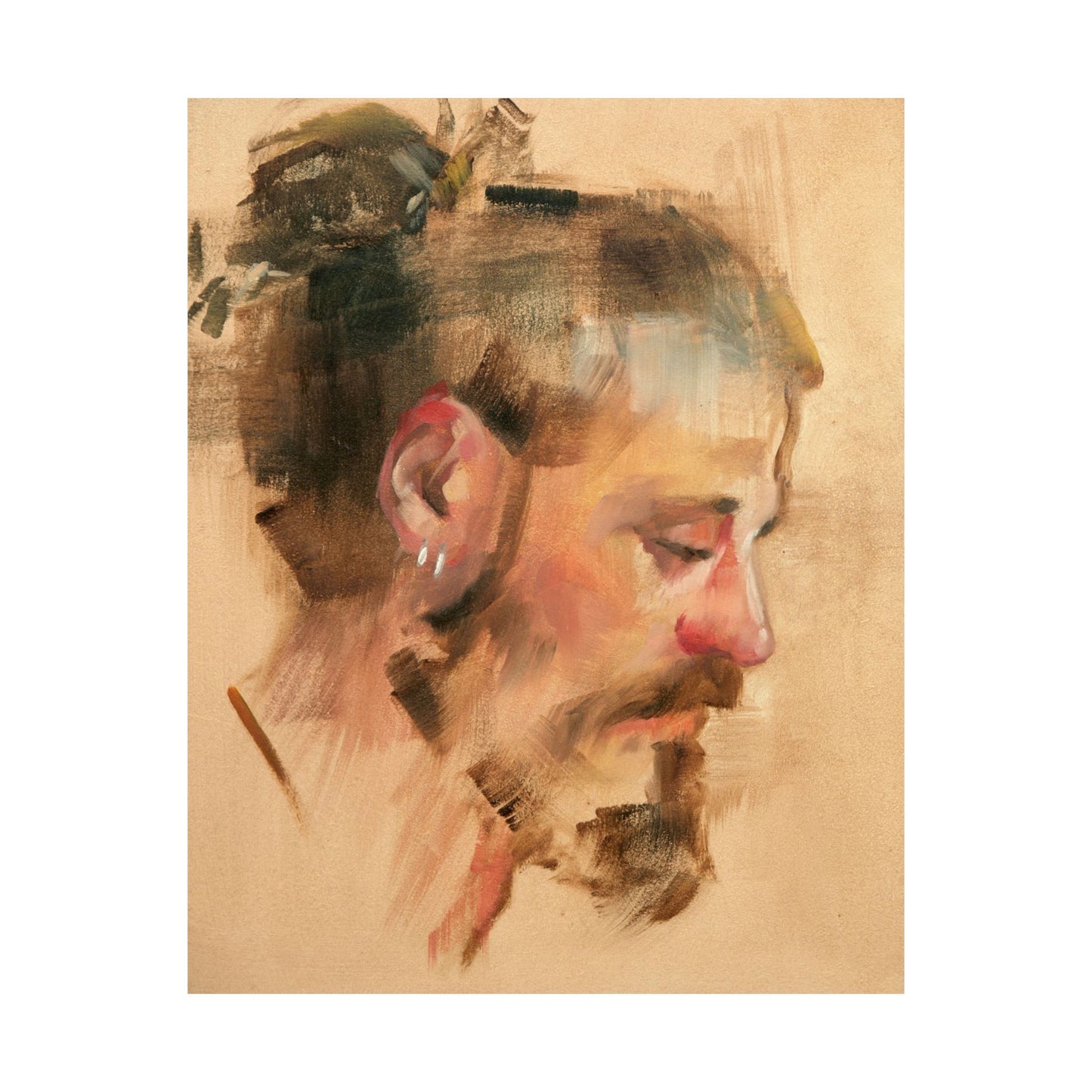 "Hugo" - Oil Portriait Print (Day 26)