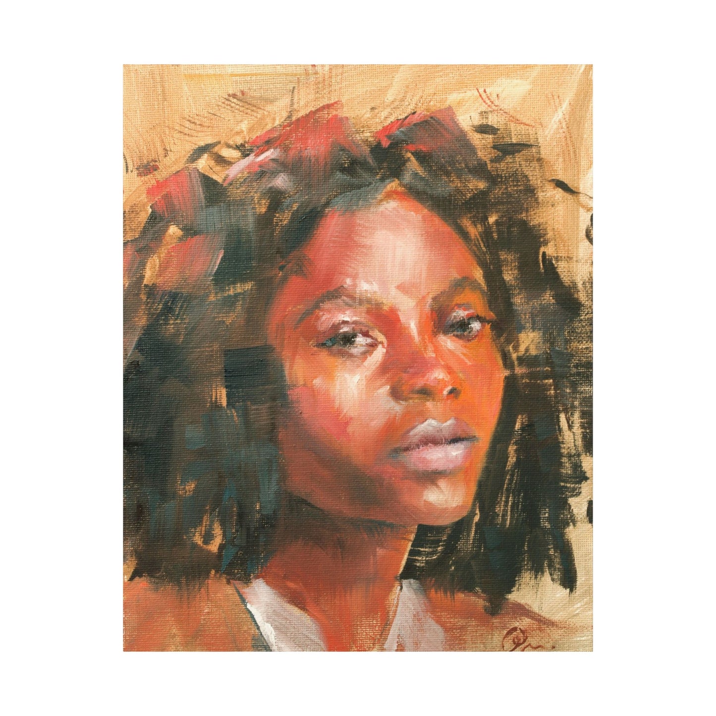 "Kaya" - Oil Portriait Print (Day 127)