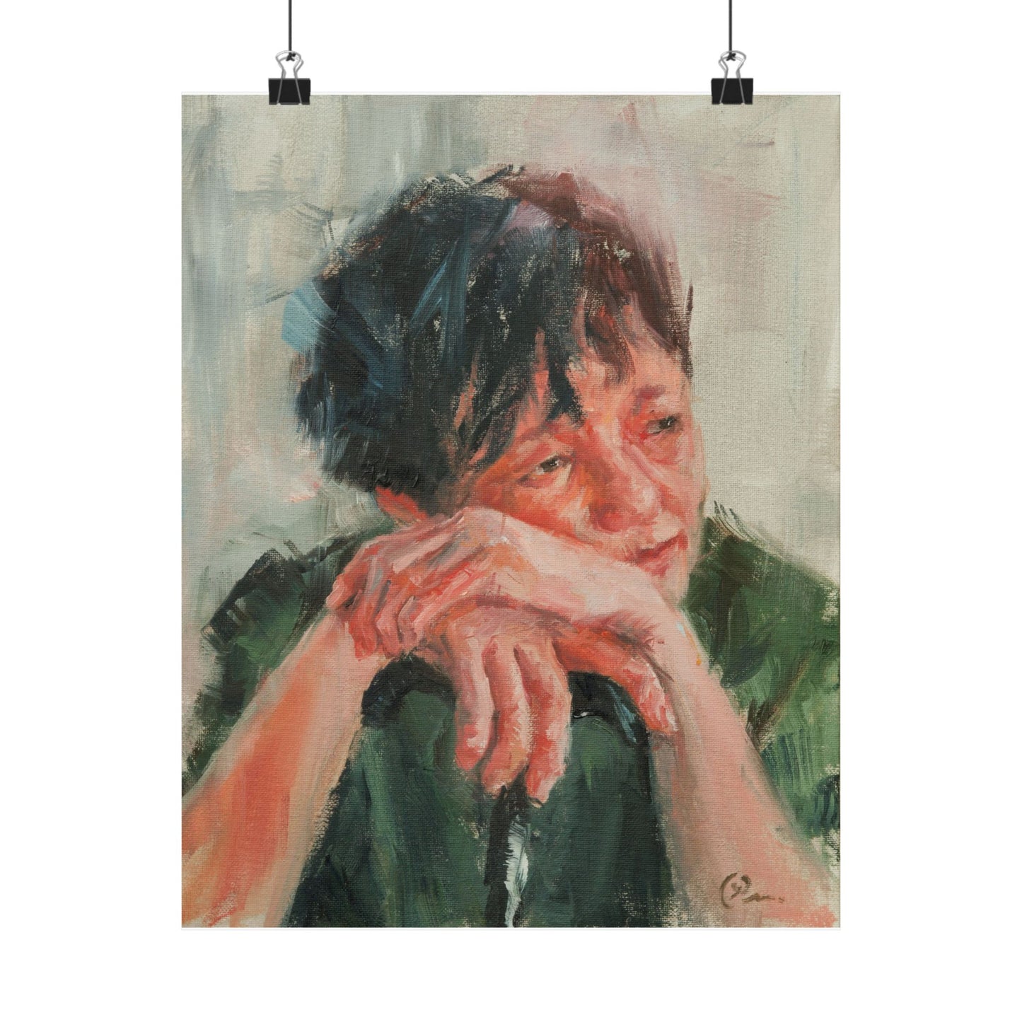 "Kim" - Oil Portriait Print (Day 149)