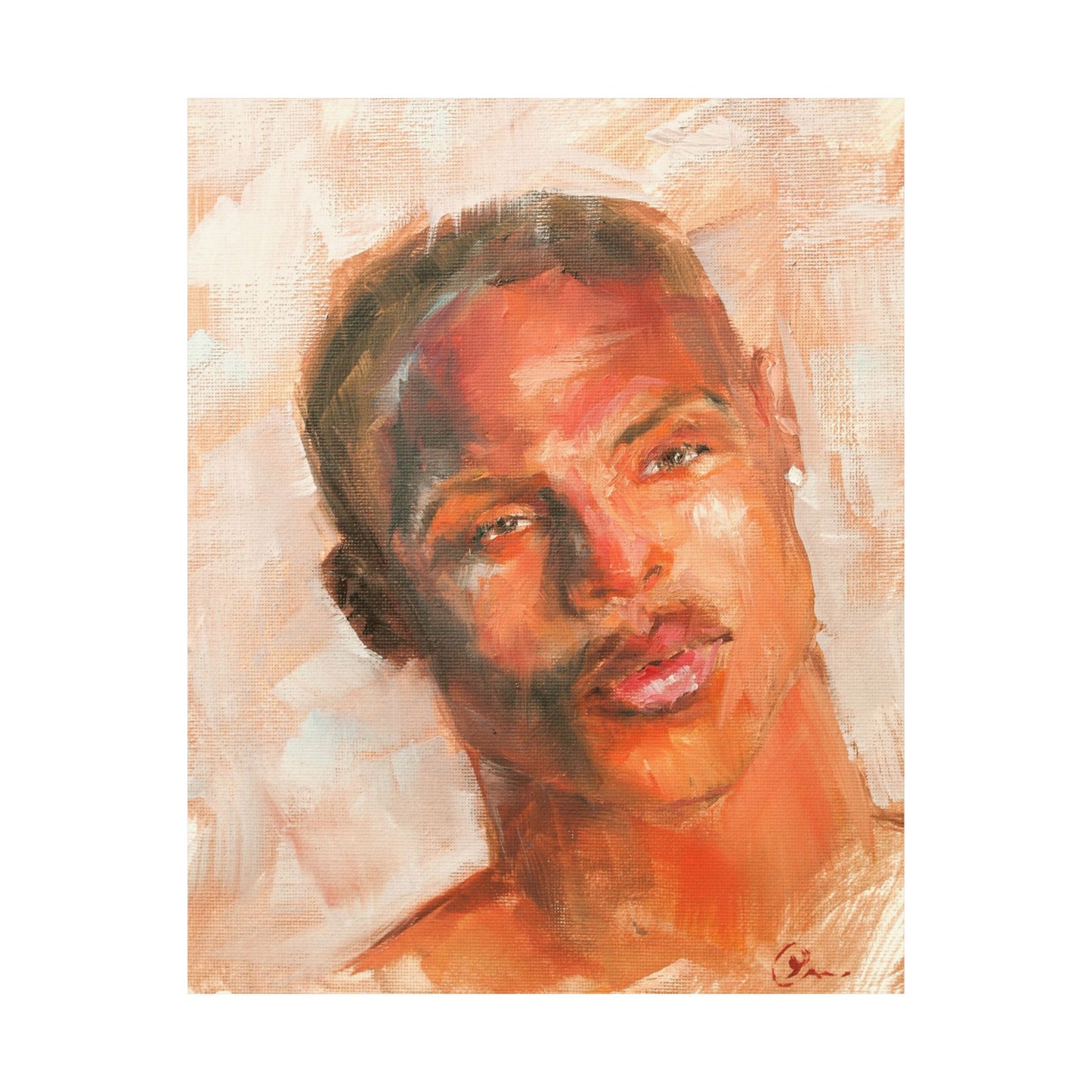 "Omar" - Oil Portriait Print (Day 124)