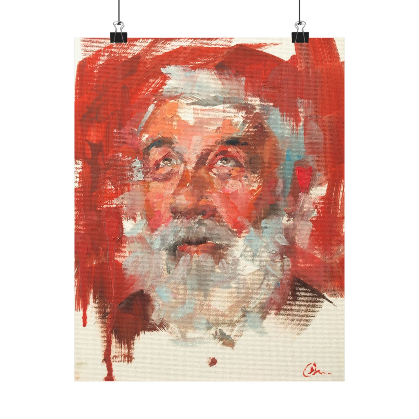 "Basil" - Oil Portriait Print (Day 96)