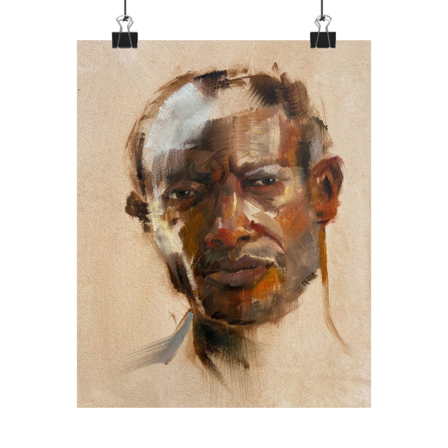 "Wilfred" - Oil Portriait Print (Day 25)