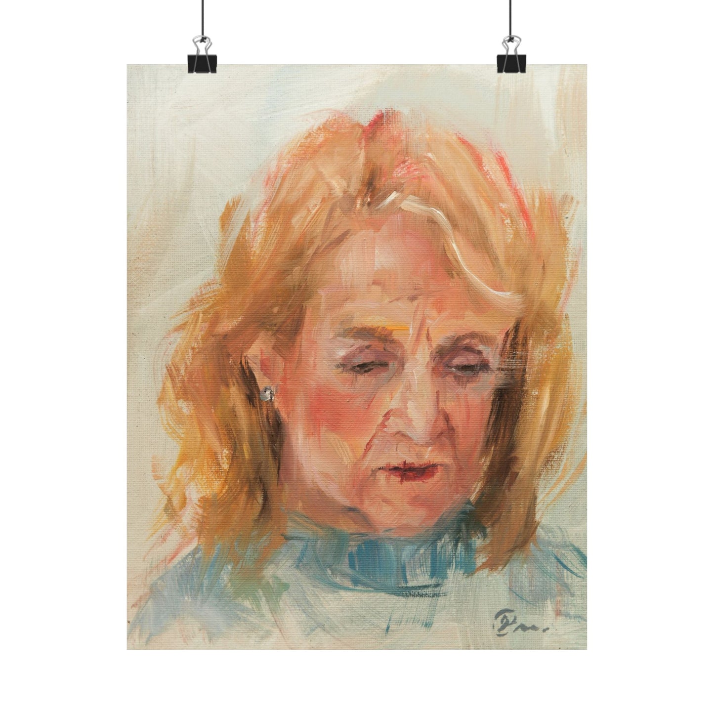 "Stacy" - Oil Portriait Print (Day 175)