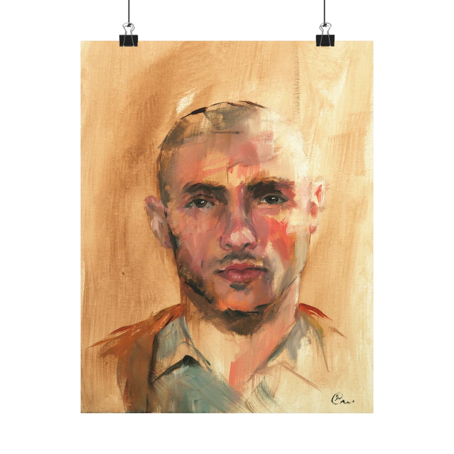 "Fouad" - Oil Portriait Print (Day 60)