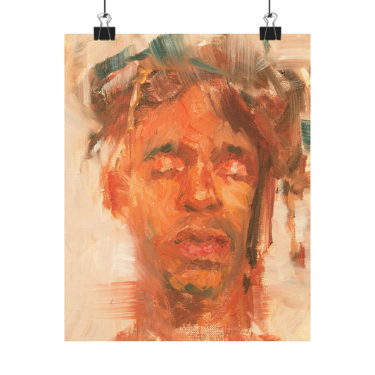 "Jad" - Oil Portriait Print (Day 256)