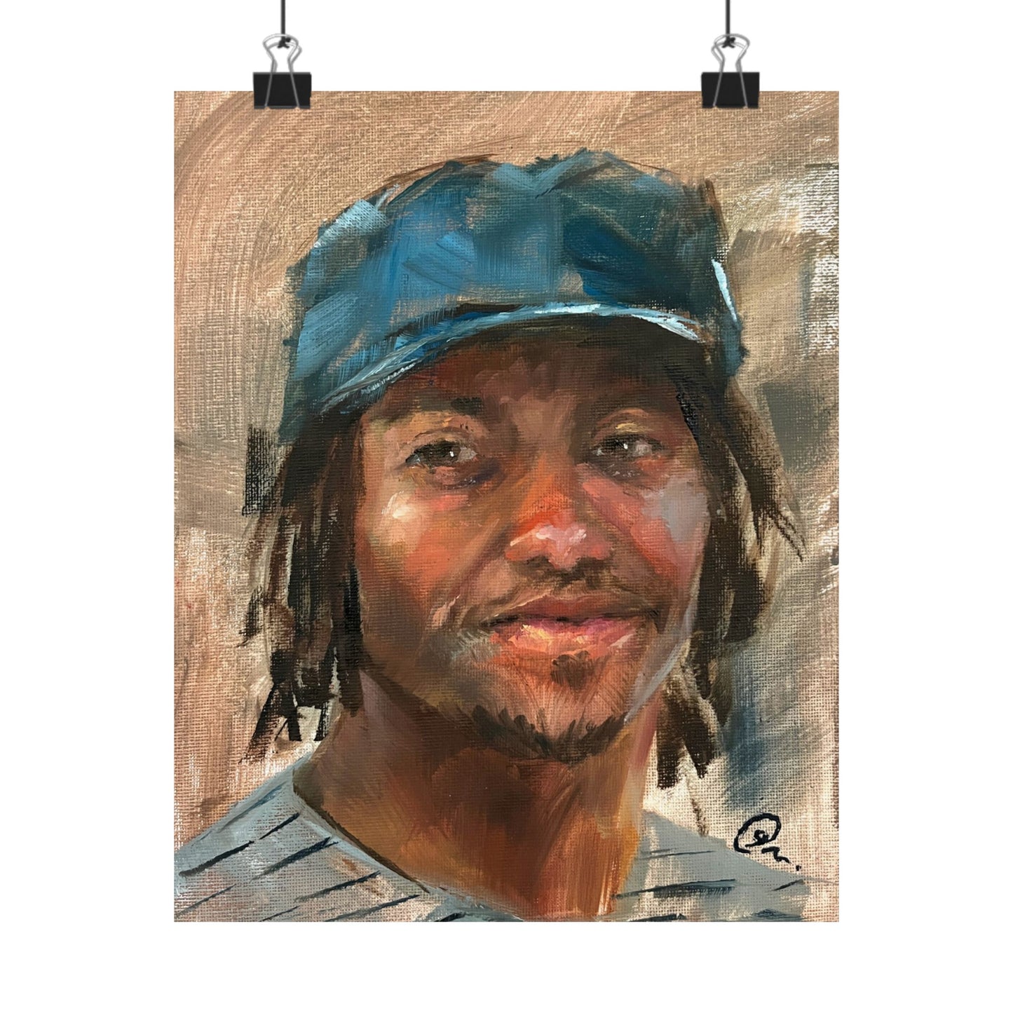 "Malcolm" - Oil Portriait Print (Day 77)