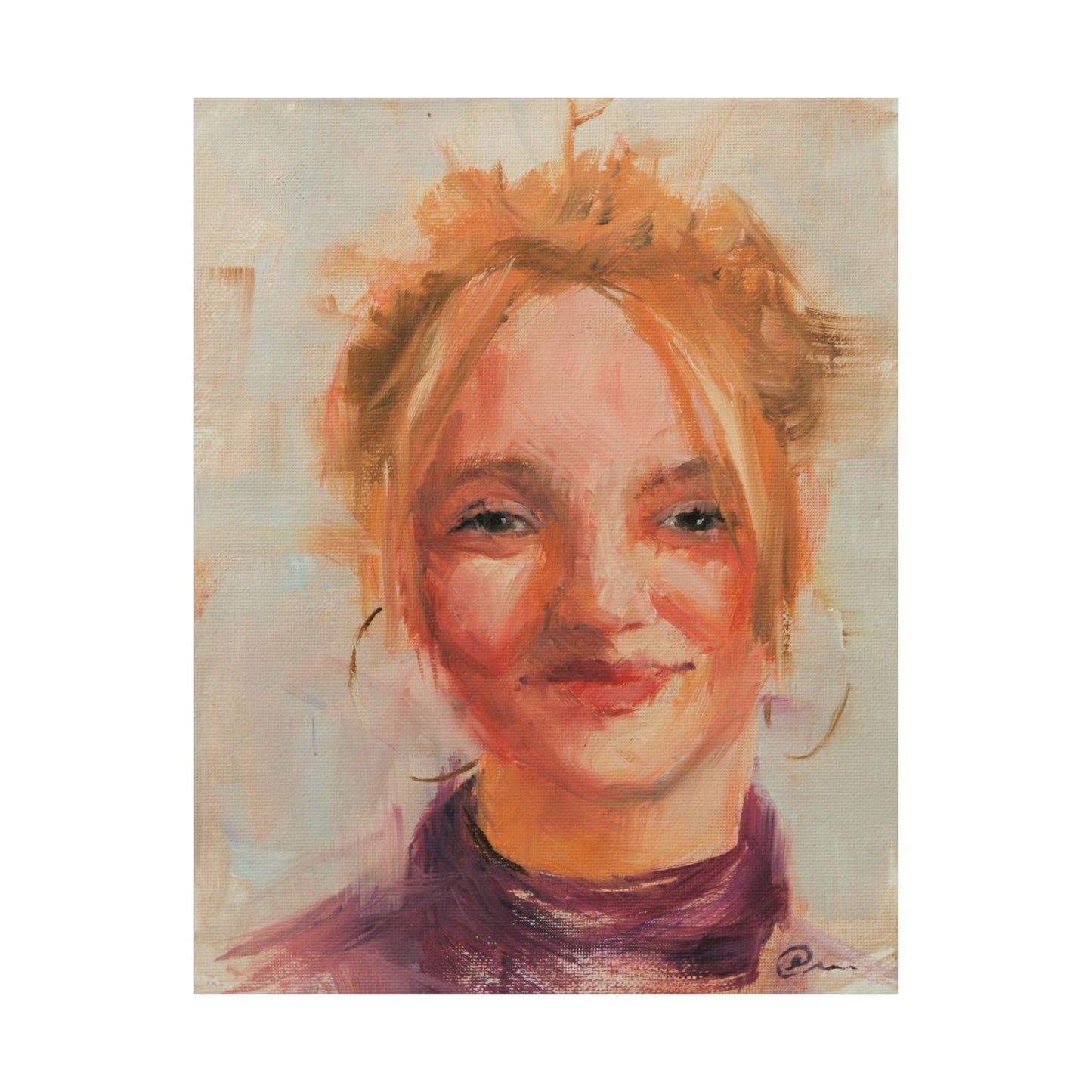 "Sylvia" - Oil Portriait Print (Day 154)