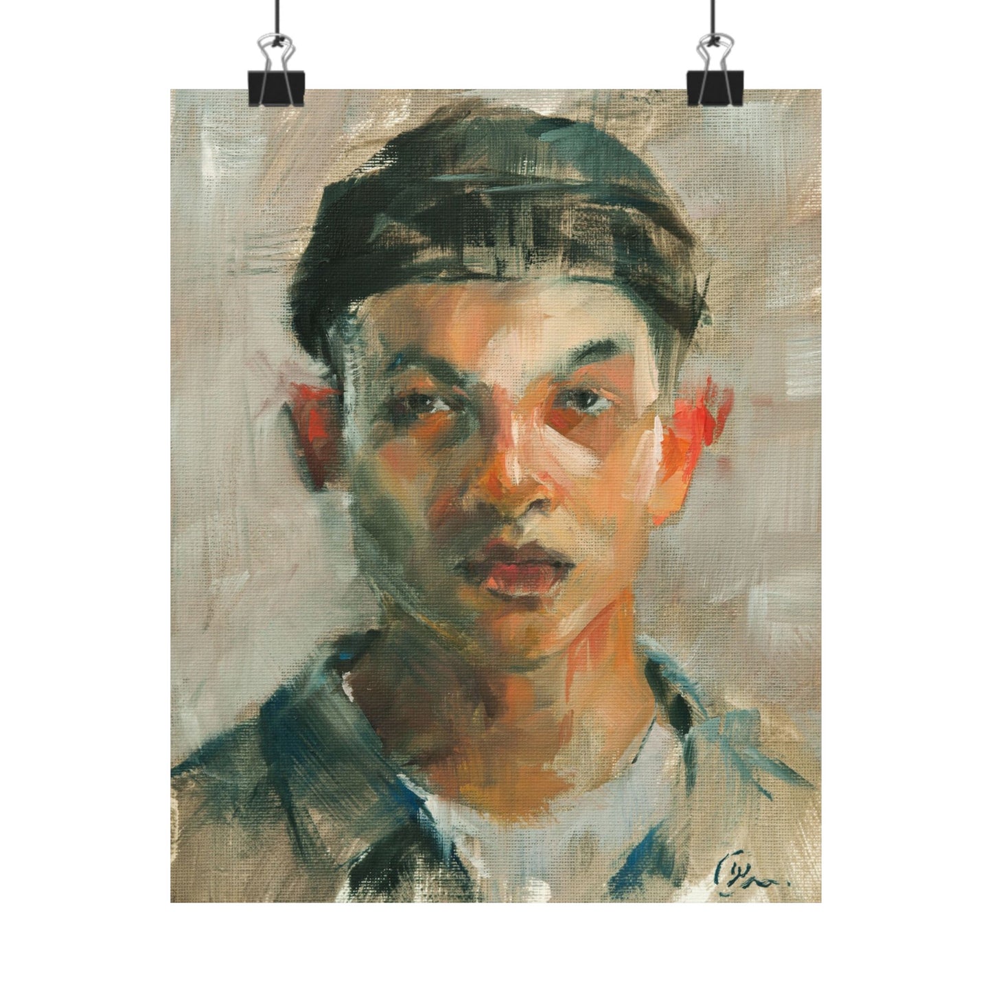 "Eric" - Oil Portriait Print (Day 130)