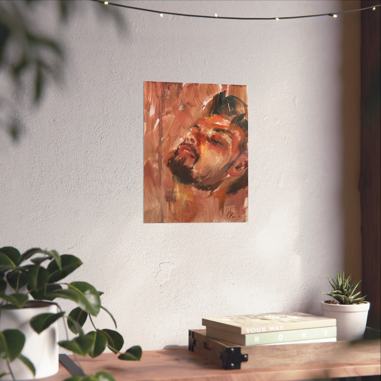 "Saeed" - Oil Portriait Print (Day 103)
