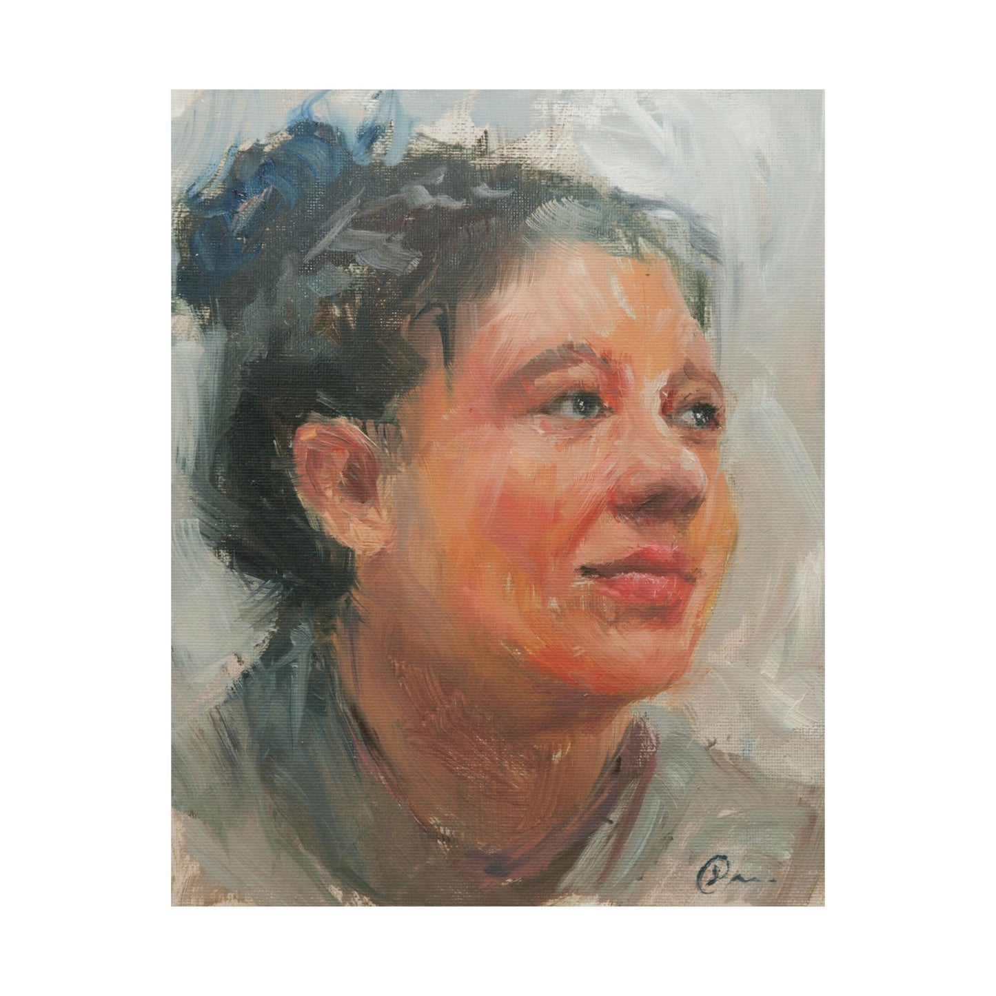 "Francesca" - Oil Portriait Print (Day 150)