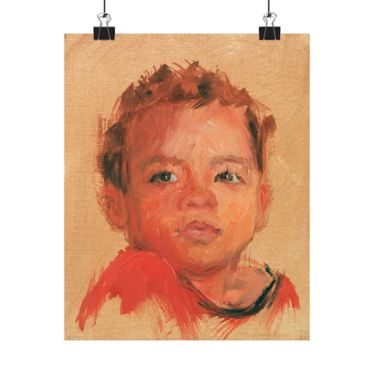 "Oliver" - Oil Portriait Print (Day 240)