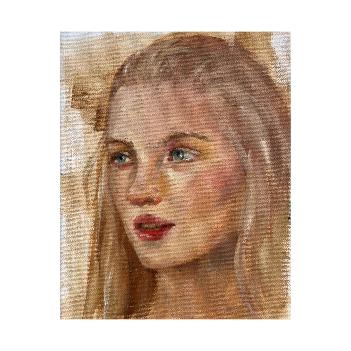 "Eleanor" - Oil Portriait Print (Day 2)