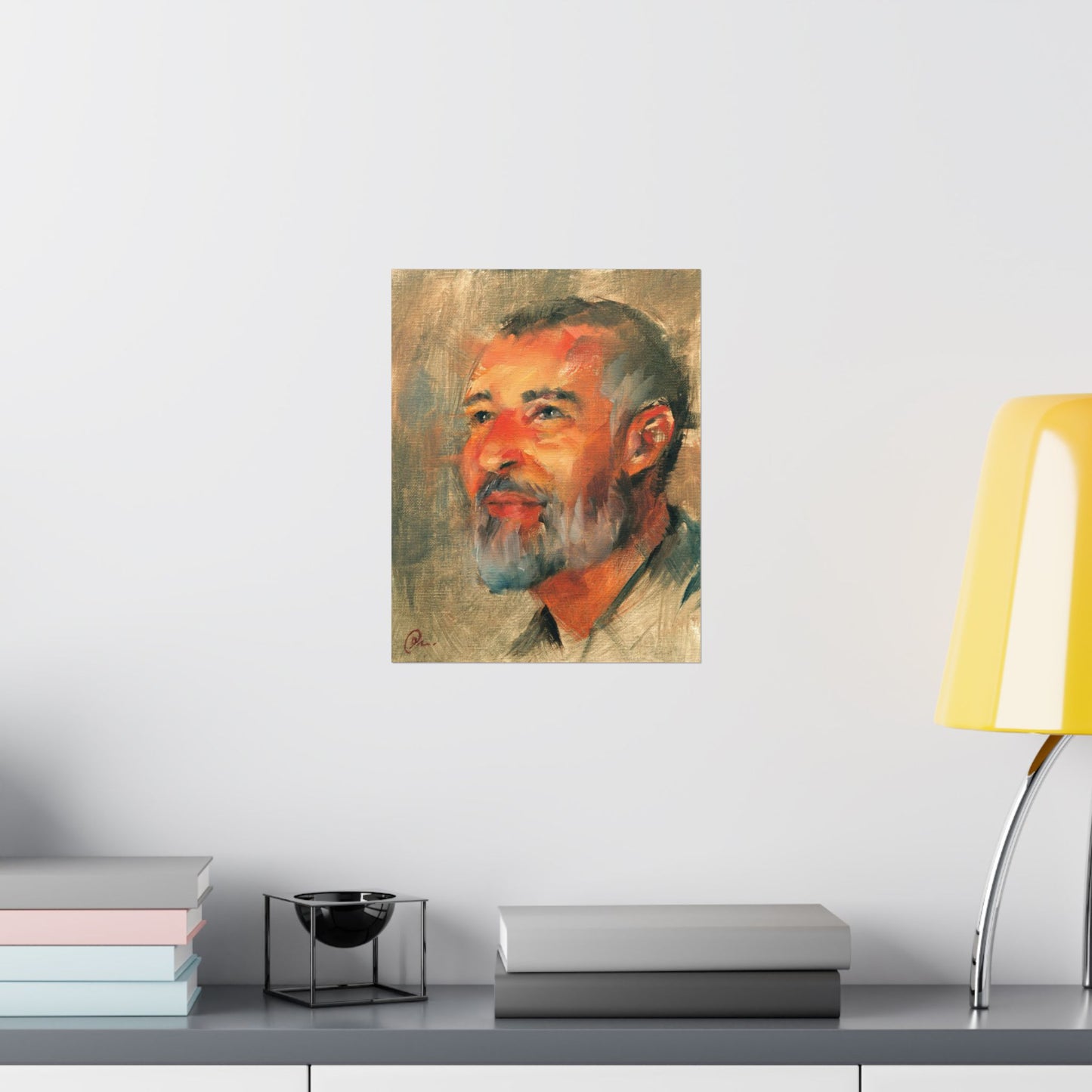 "Hussan" - Oil Portriait Print (Day 79)