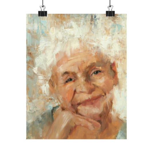 "Marceline" - Oil Portriait Print (Day 14)