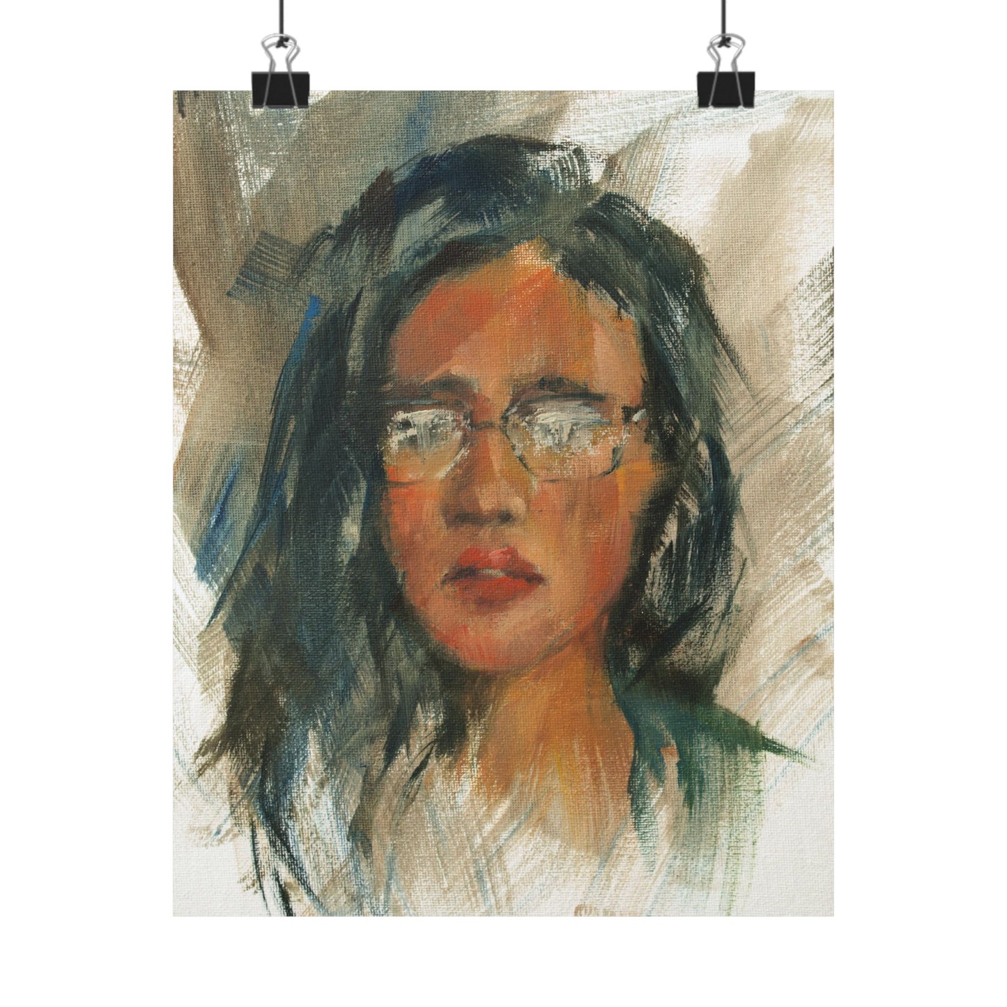 "Mish" - Oil Portriait Print (Day 107)