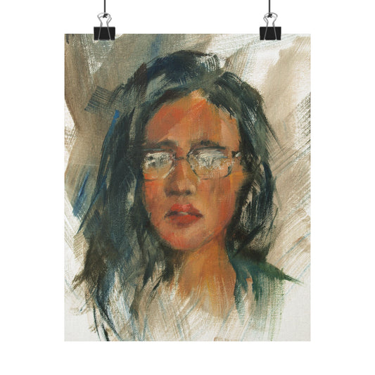 "Mish" - Oil Portriait Print (Day 107)