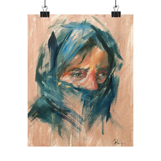"Riyad" - Oil Portriait Print (Day 129)