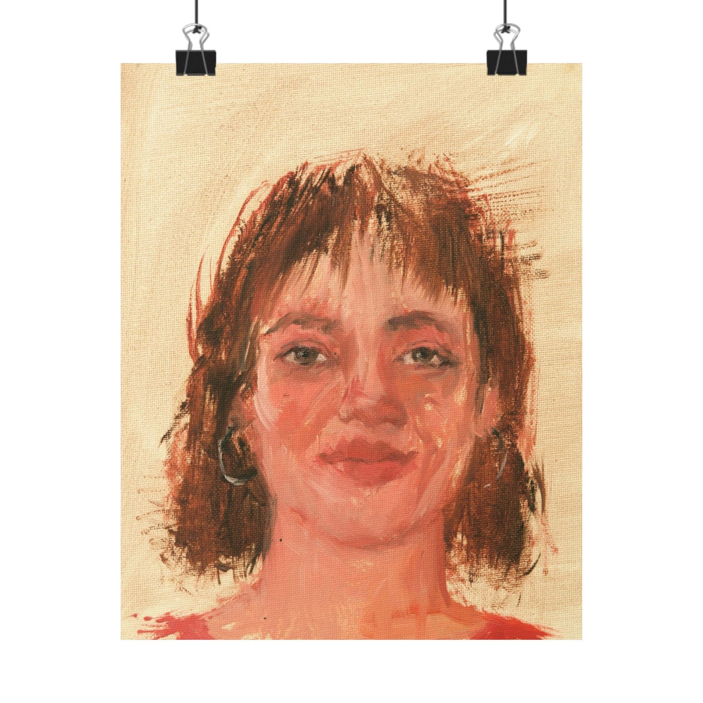 "Noelia" - Oil Portriait Print (Day 293)