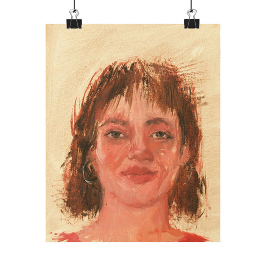 "Noelia" - Oil Portriait Print (Day 293)