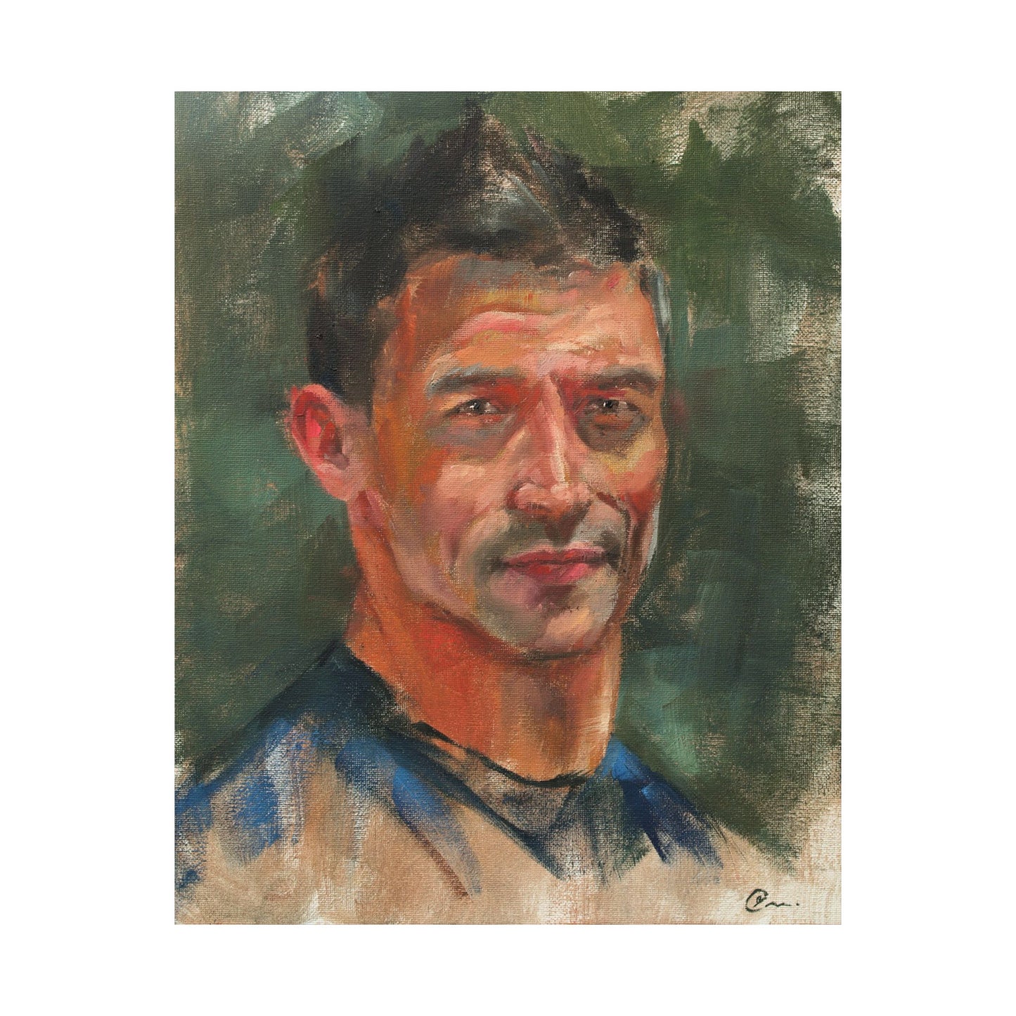 "Antonio" - Oil Portriait Print (Day 106)