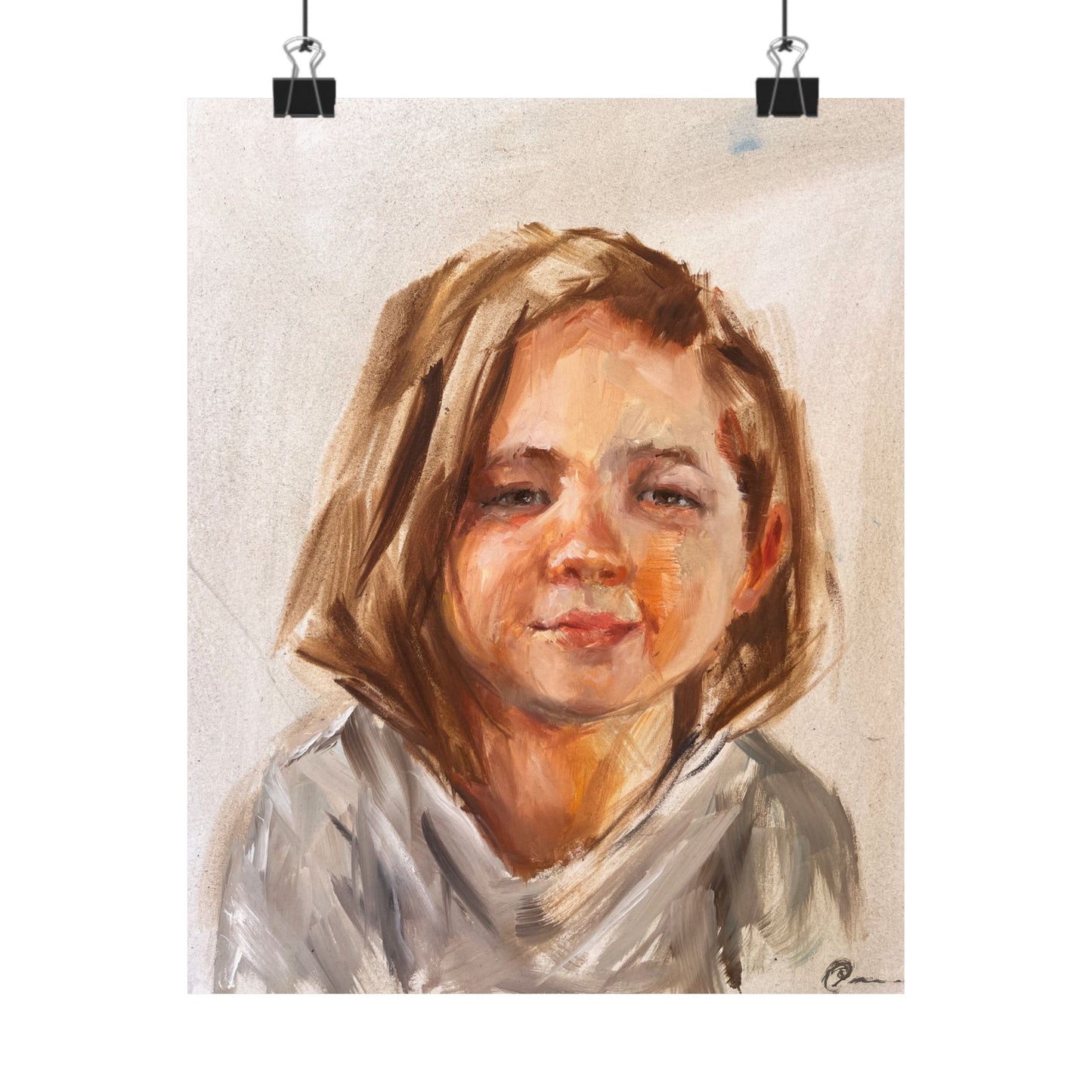 "Susi" - Oil Portriait Print (Day 108)