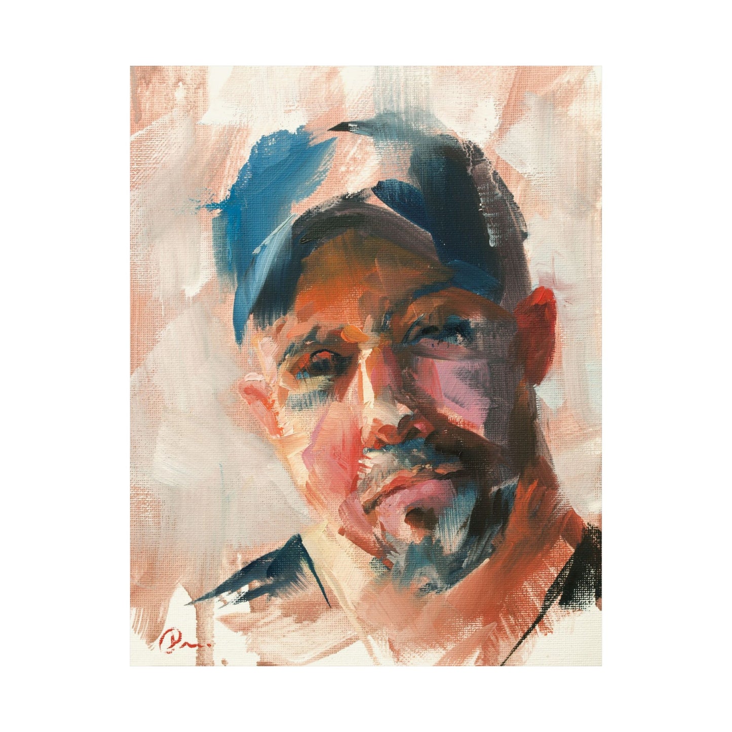 "Winston" - Oil Portriait Print (Day 122)