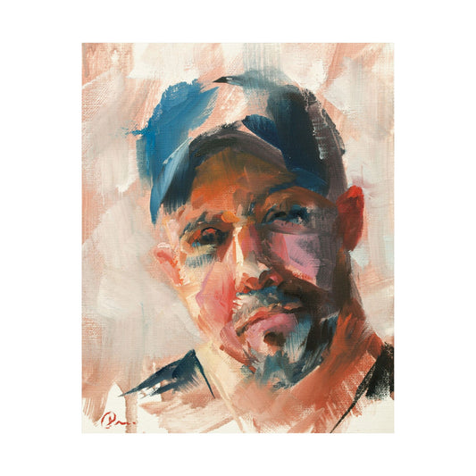 "Winston" - Oil Portriait Print (Day 122)