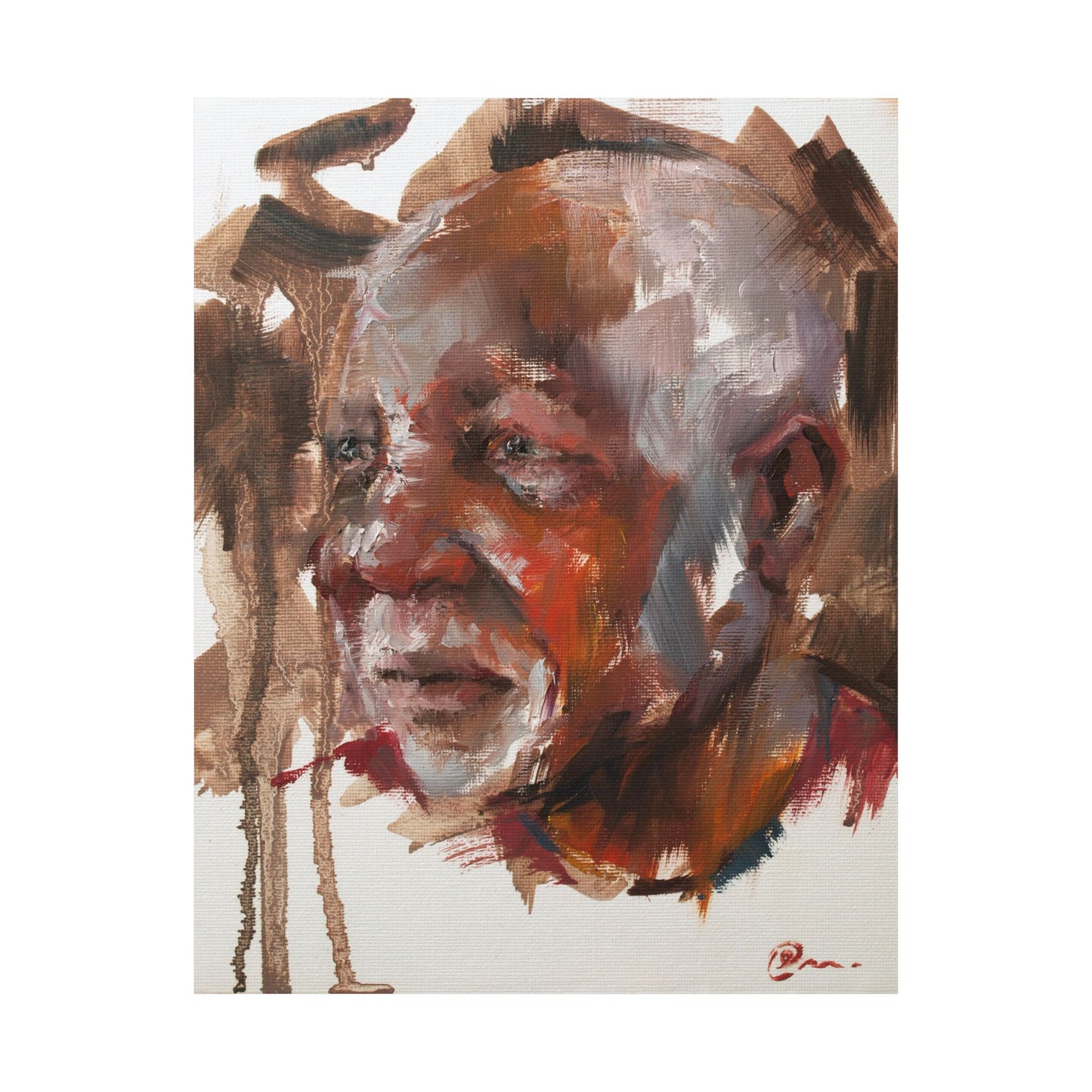 "Desmond" - Oil Portriait Print (Day 104)