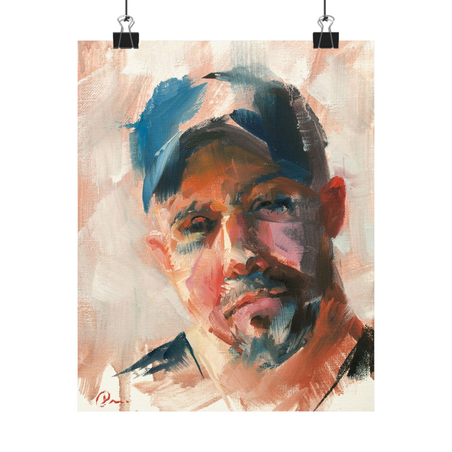 "Winston" - Oil Portriait Print (Day 122)