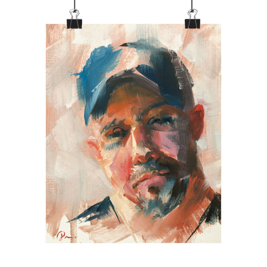 "Winston" - Oil Portriait Print (Day 122)