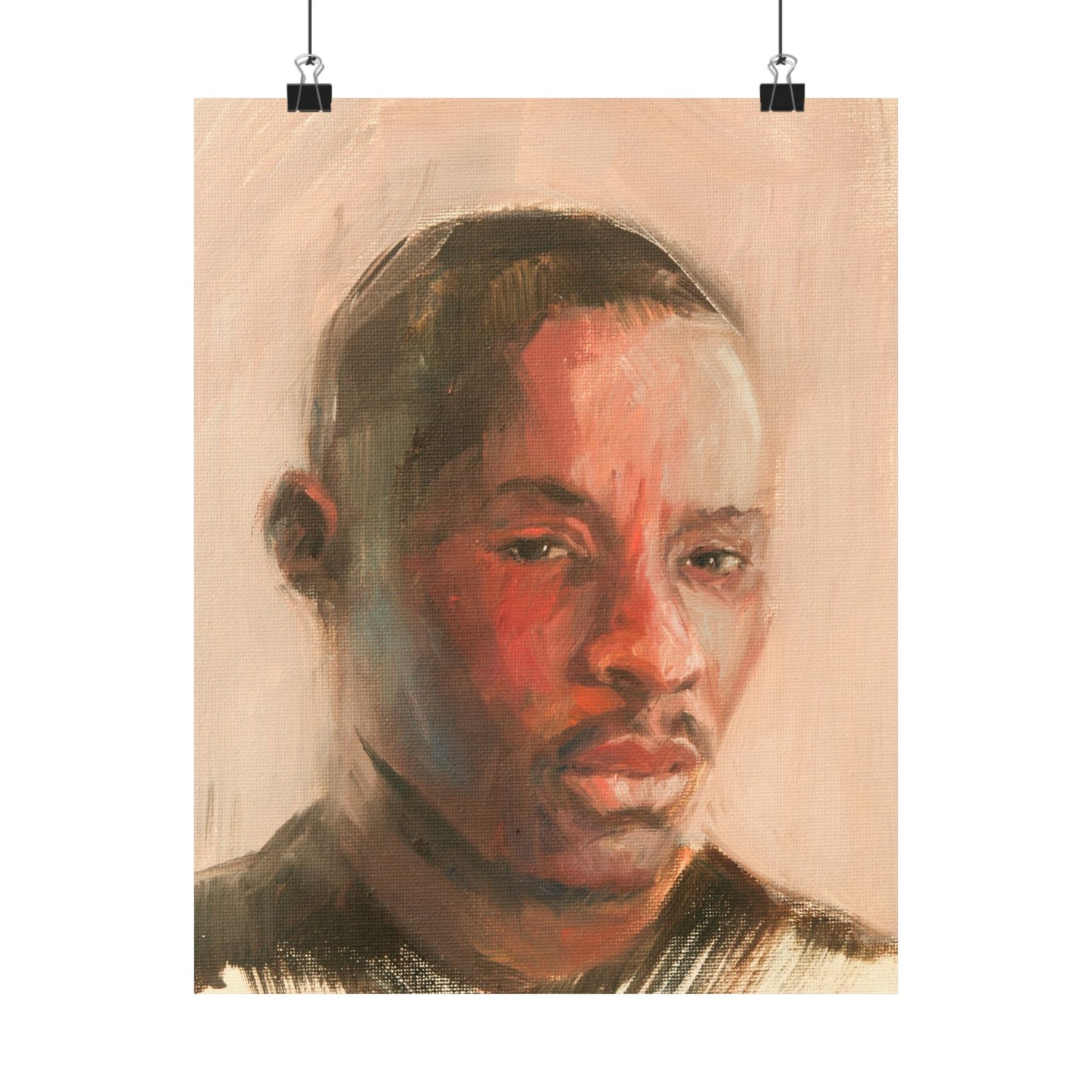 "Derek" - Oil Portriait Print (Day 247)