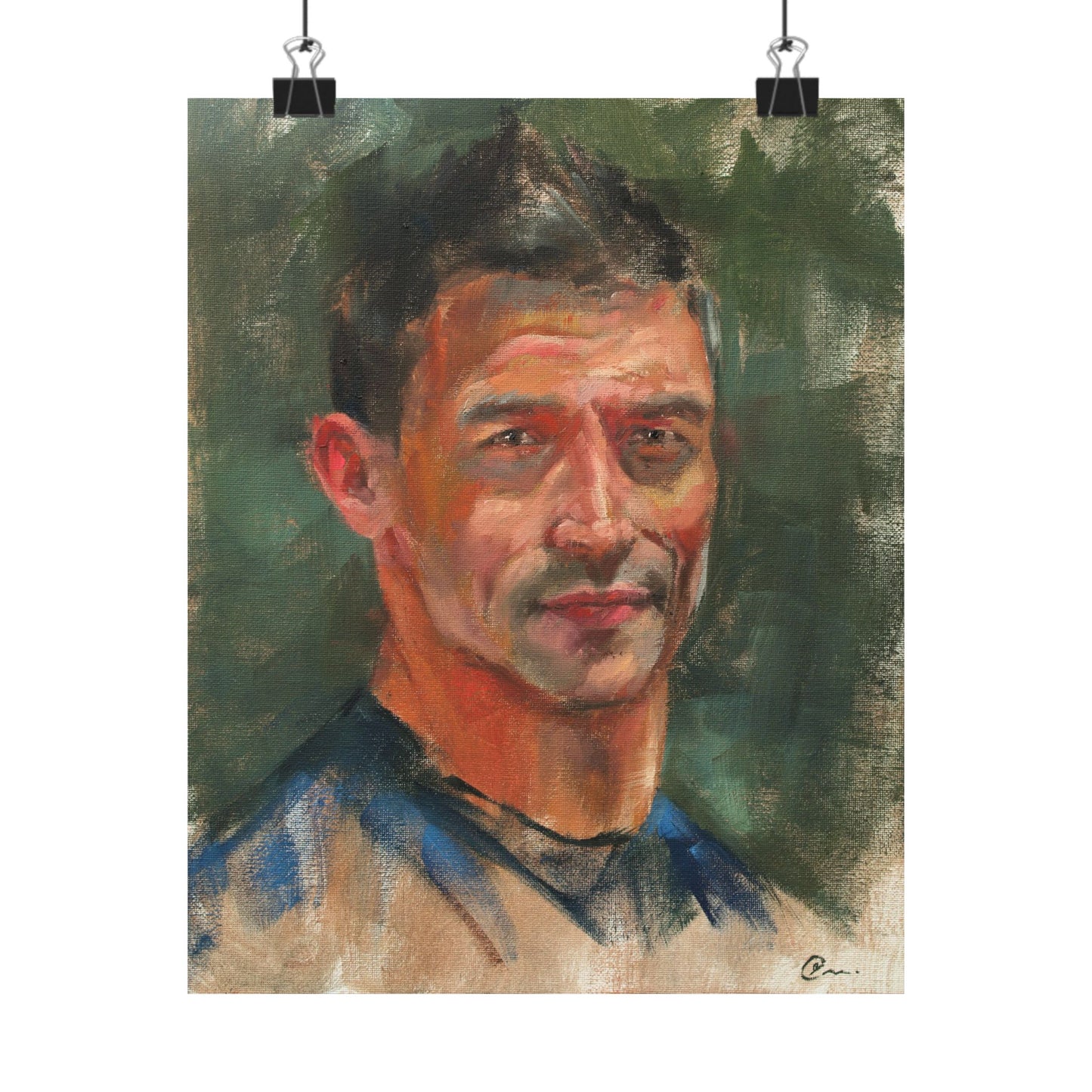 "Antonio" - Oil Portriait Print (Day 106)