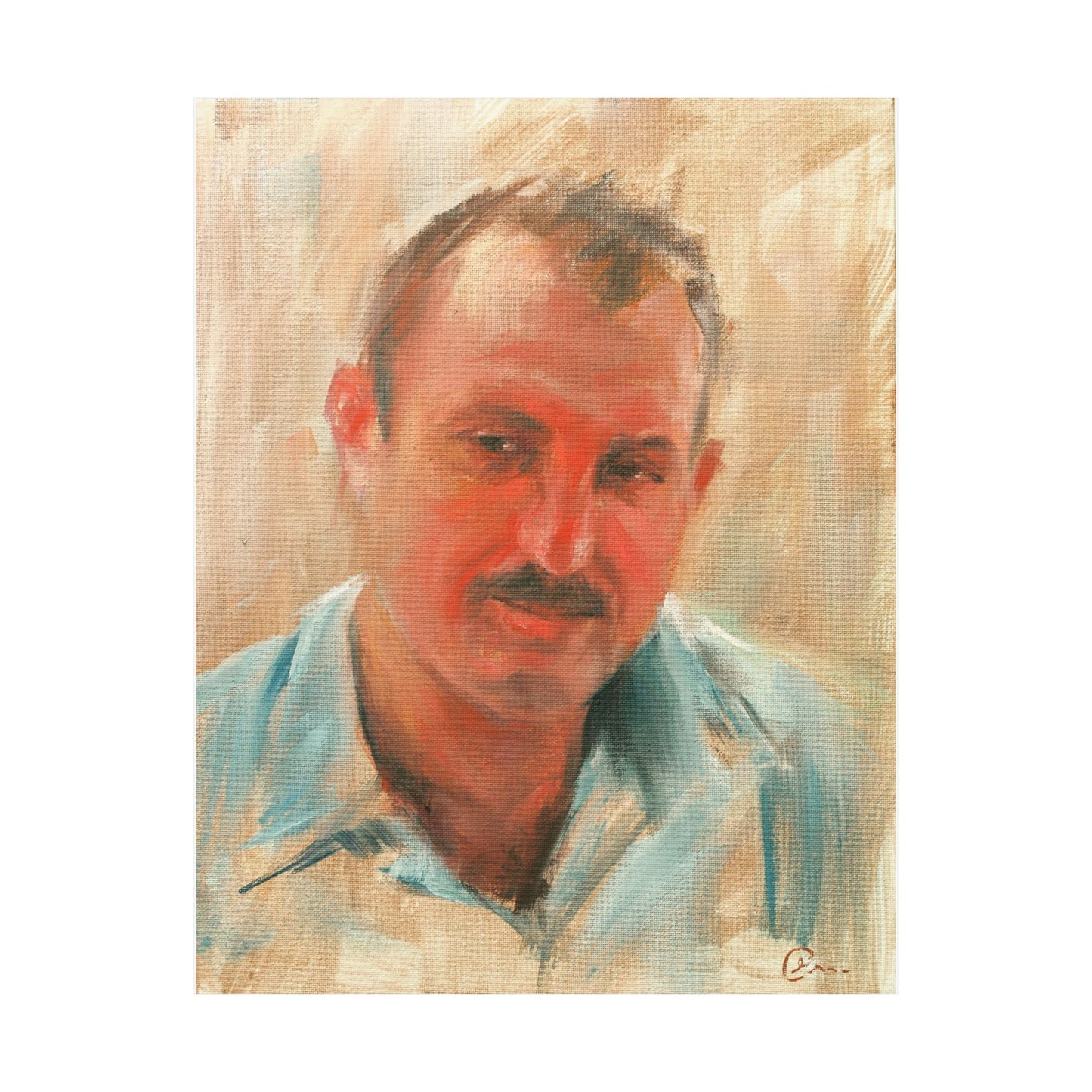"Maher" - Oil Portriait Print (Day 128)