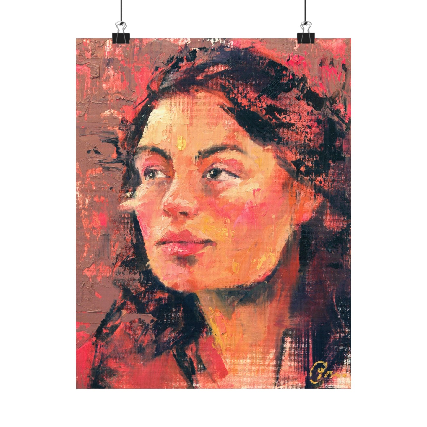 "Thalia" - Oil Portriait Print (Day 69)