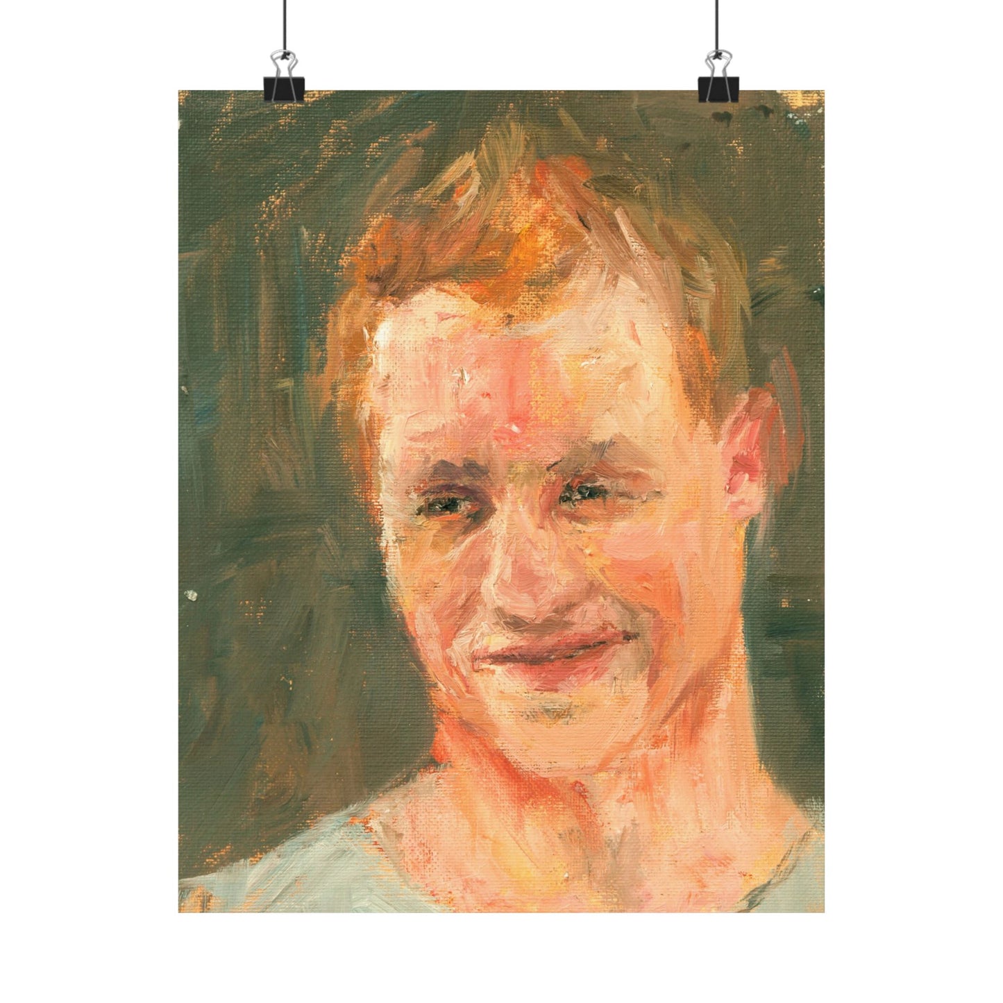 "Adam" - Oil Portriait Print (Day 208)