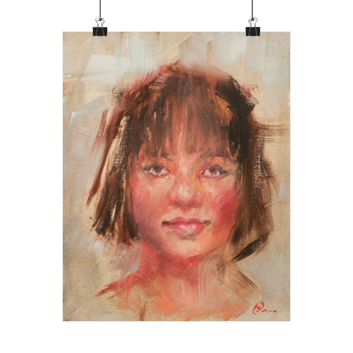 "Tara" - Oil Portriait Print (Day 141)